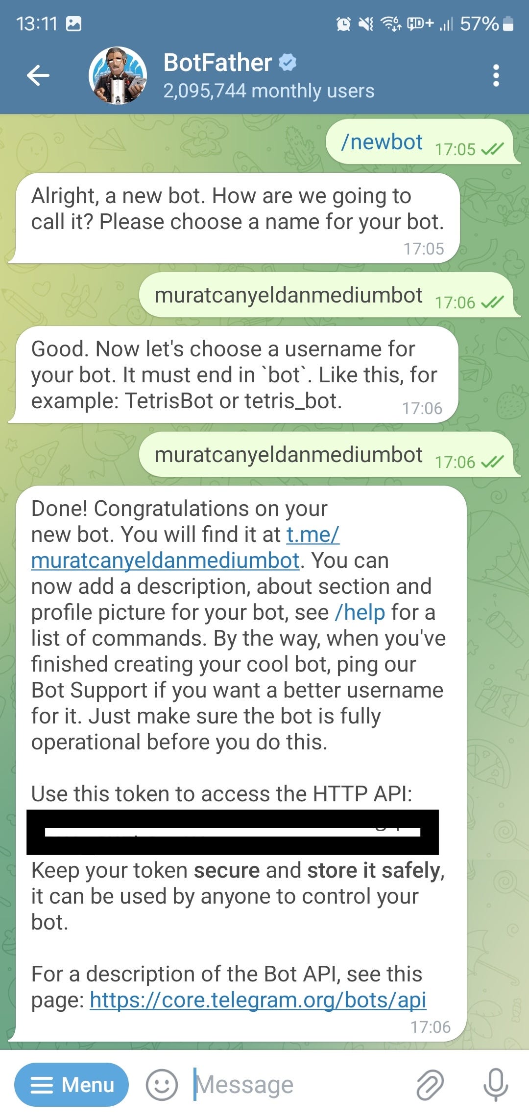 Keep your API key safe and private — avoid sharing it with anyone.