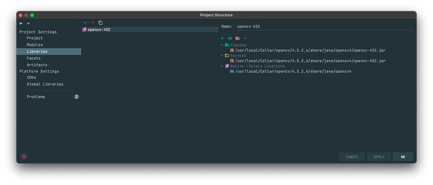 IntelliJ IDEA project setup screen